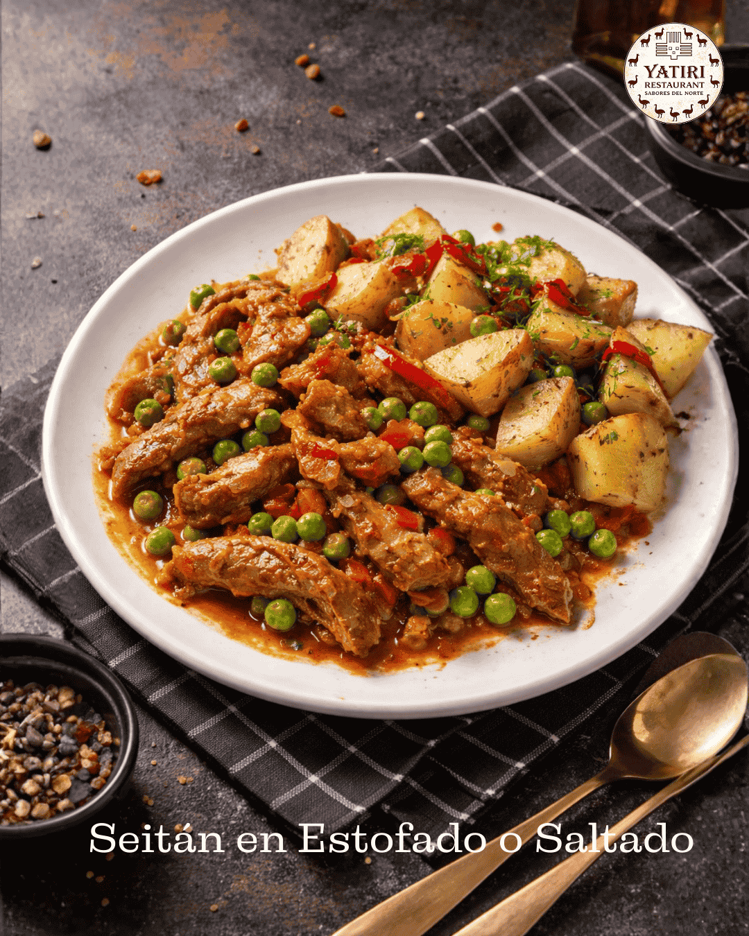 Seitán en Estofado o Saltado